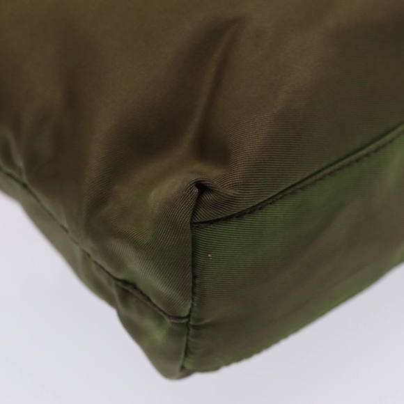 PRADA Hand Bag Nylon Khaki Auth cl841 - Picture 15 of 16
